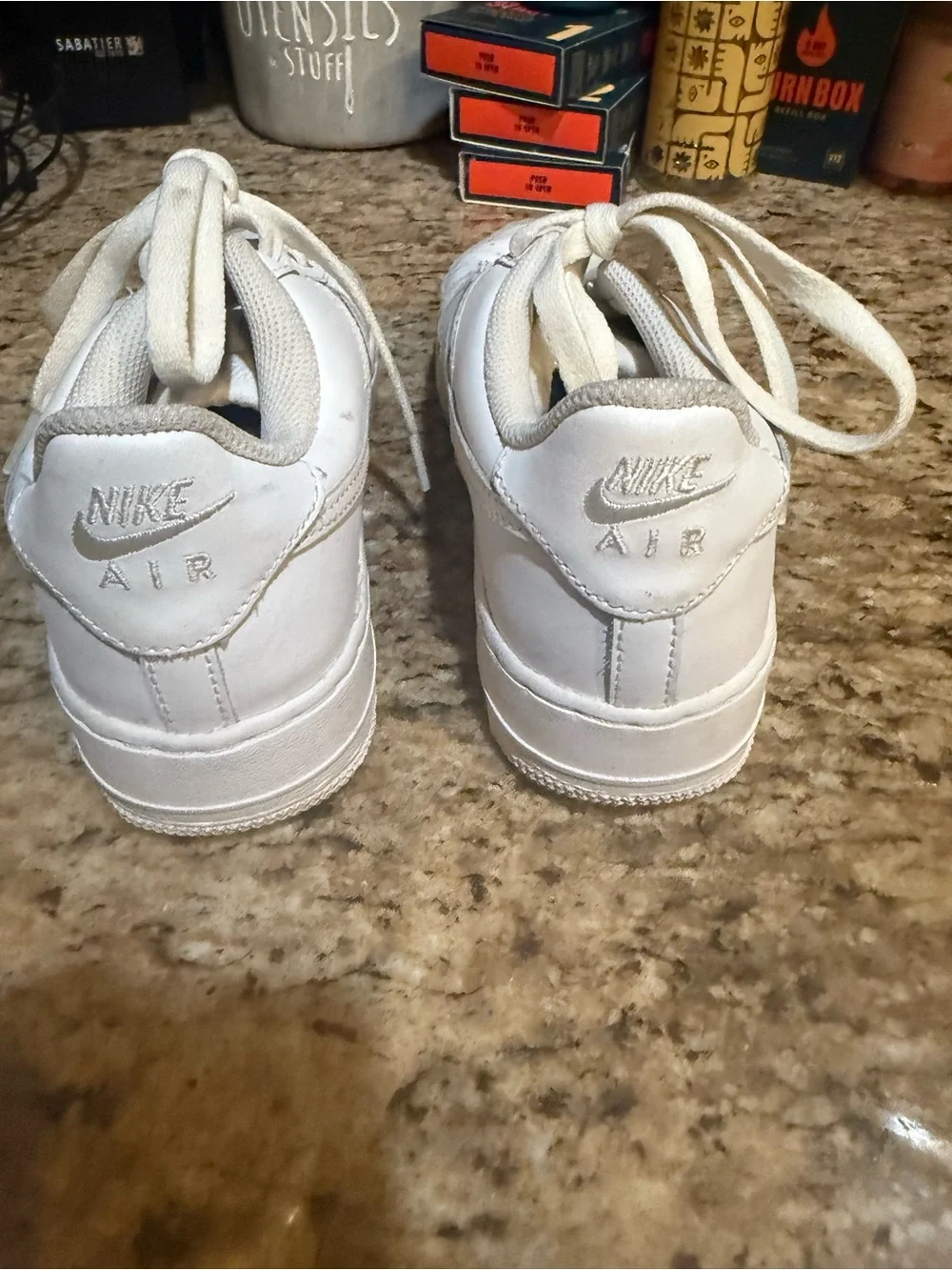Nike White Low-Top Leather Sneakers